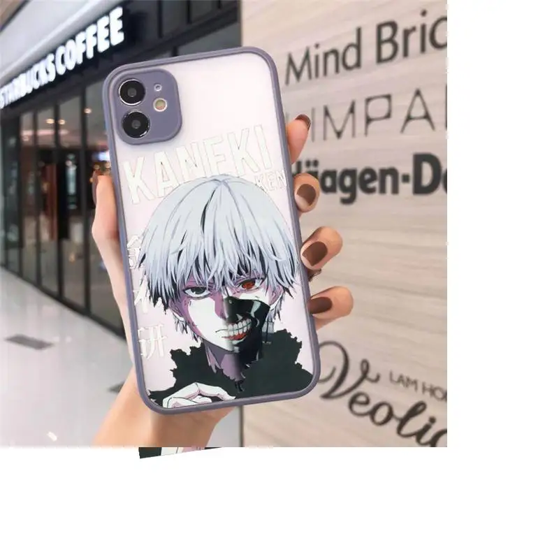 

Anime Tokyo Ghouls terror horror Phone Cases Matte Transparent for iPhone 7 8 11 12 s mini pro X XS XR MAX Plus cover funda