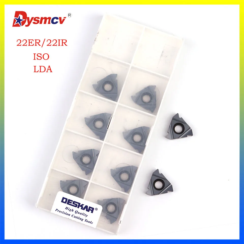 

DESKAR 22ER 22IR 3.5ISO 4.0ISO 4.5ISO 5.0ISO 5.5ISO 6.0ISO LDA turning tool CNC lathe tool high quality threaded carbide insert