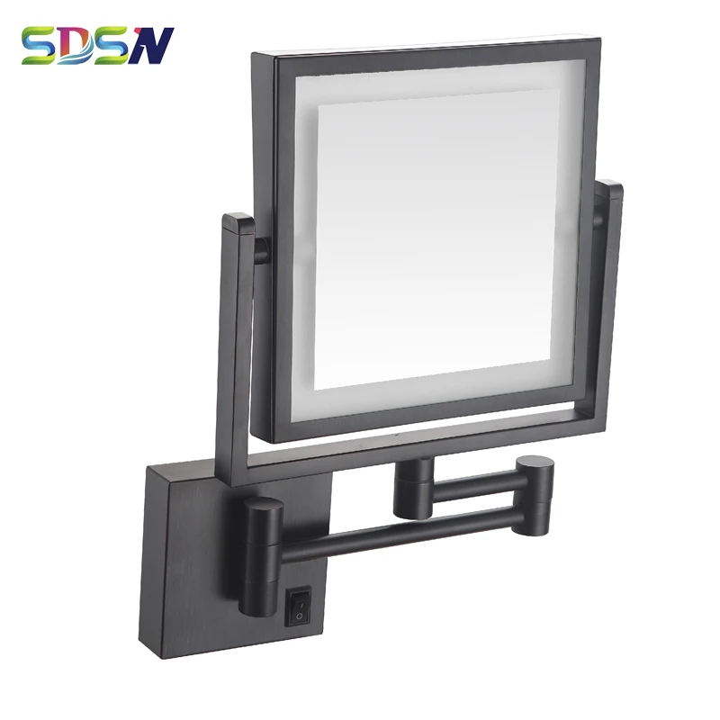 Светодиодный ное зеркало для ванной комнаты SDSN черные бронзовые зеркала