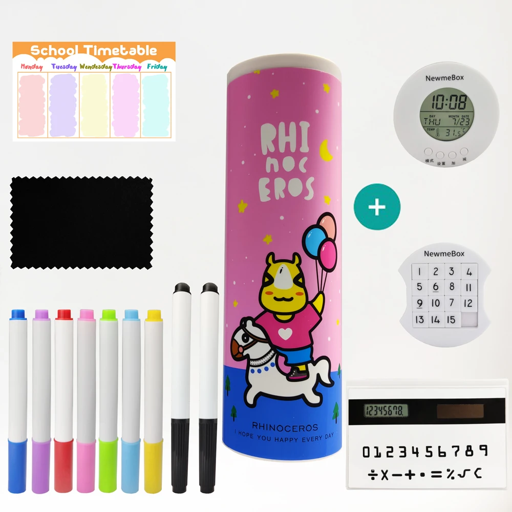 Чехол для карандашей розового цвета с мультяшным рисунком креативные