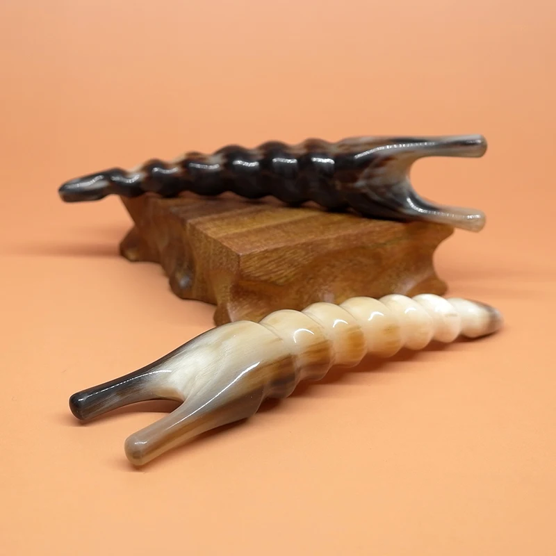 Tontin Высокое качество буйвола с цифрами и рожками на капюшоне Ложка чаша Жук Форма