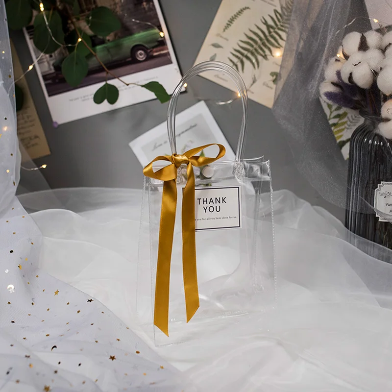 Прозрачные сумки для конфет 1 шт. подарочные пакеты детского душа упаковка