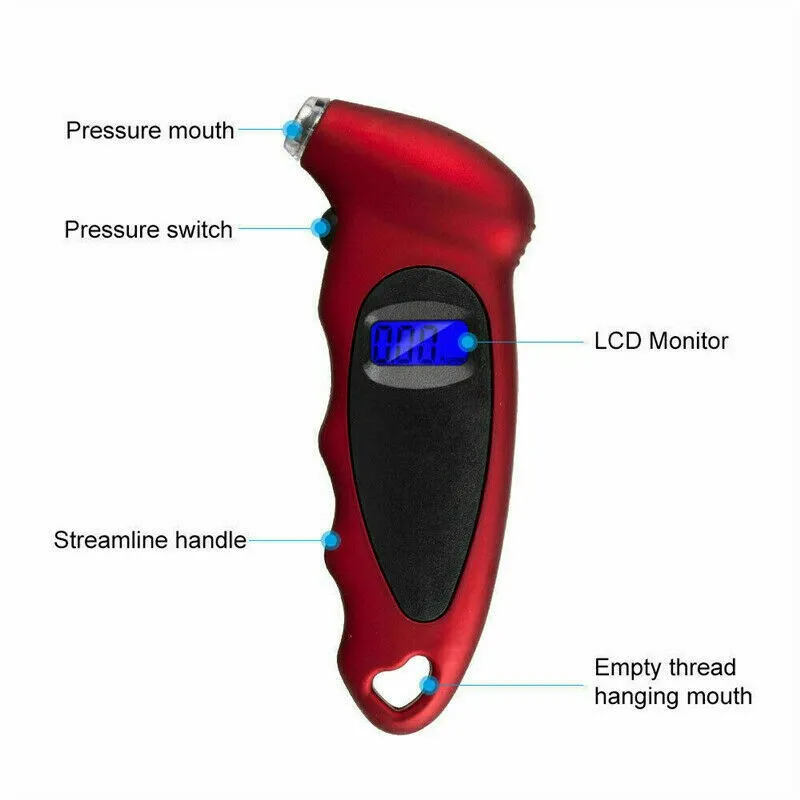 

Small Tester Tool Tester 1 Pc Tire Tyre Air Pressure Auto BAR Car Digital