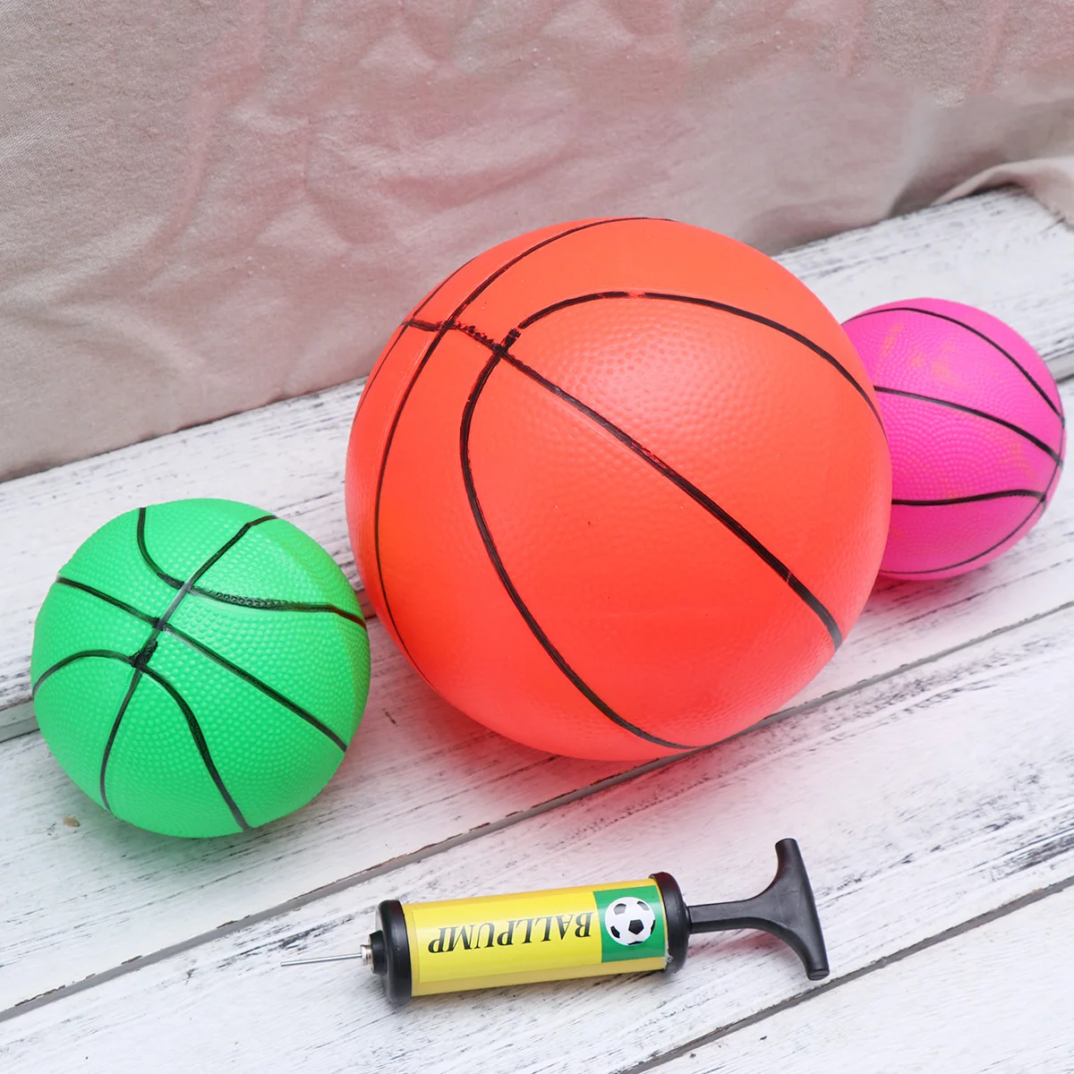 3 шт. надувной шар с воздушным насосом имитация баскетбола футбола игра в водяной