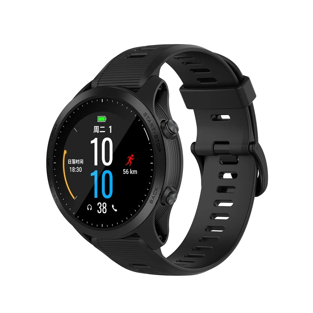 Ремешок силиконовый для Garmin Forerunner 945 935 Fenix 5 Plus сменный Браслет наручных часов 22 мм