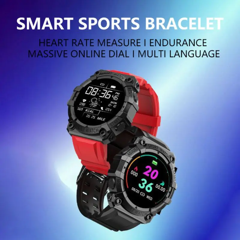 Смарт-часы FD68 Bluetooth сенсорный экран пульсометр артериальное давление |