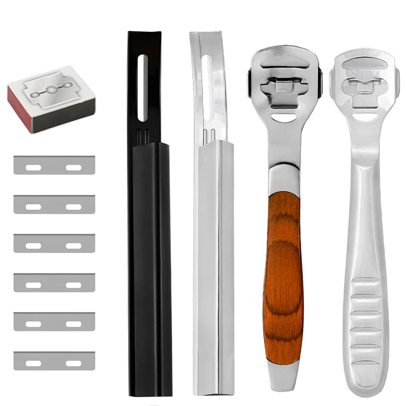 

RORGETO 4 Types of Leather Craft Thinning Tools Convenient and Easy to Use Shovel Knife Leather Craft Cutting Tool with Blades