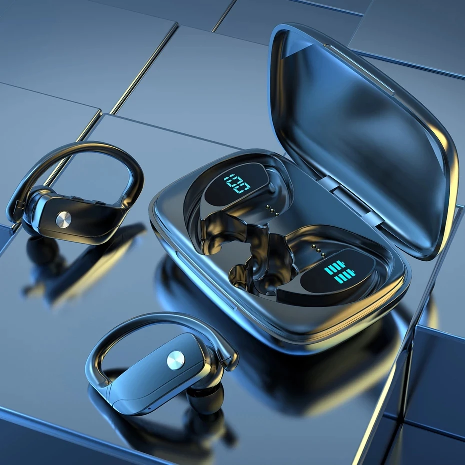 

TWS 5.1 Bluetooth Earphones LED Display Wireless Headphones Noise Cancelling Earbuds Waterproof Sports Headsets With Microphone