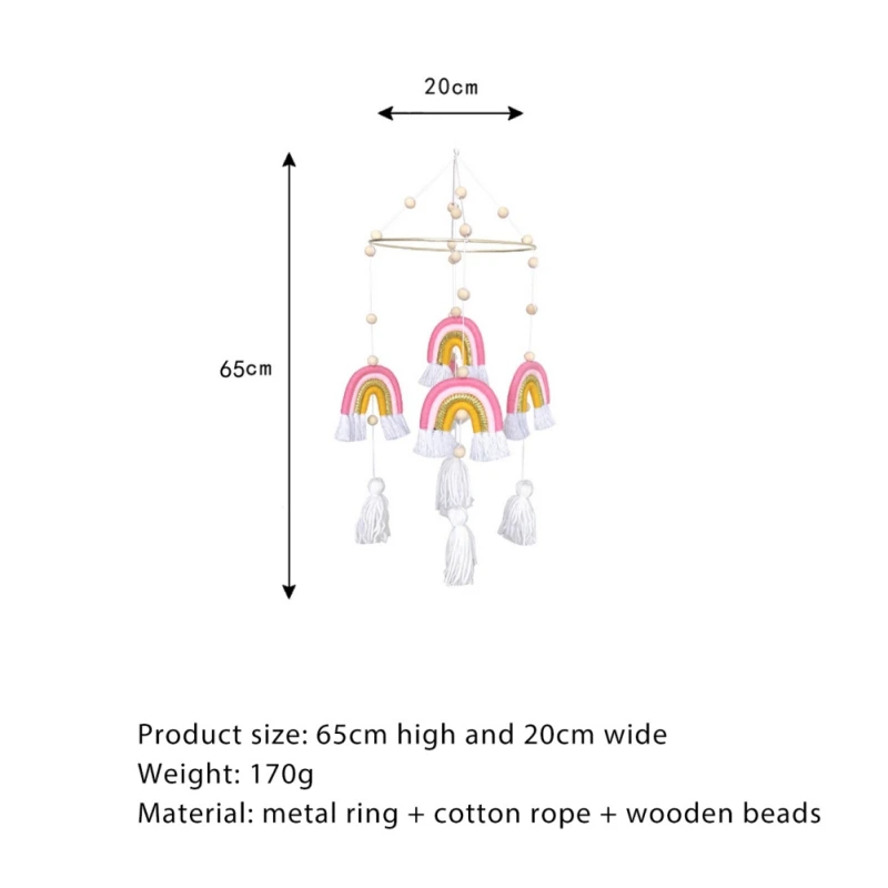 

DIY Decoration Rainbow Tapestry Rainbow Home Decoration Woven Pendant Rainbow Wall Pendant