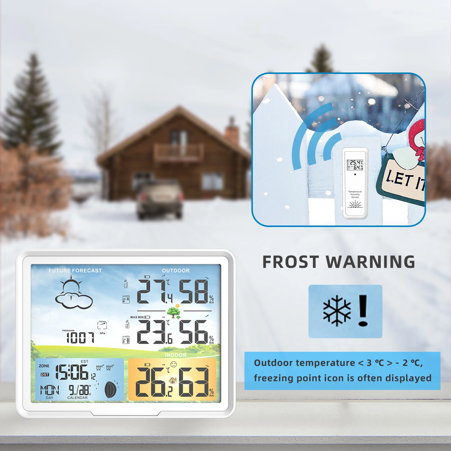 Protmex PT20 метеостанция часы беспроводной цифровой термометр гигрометр прогноз
