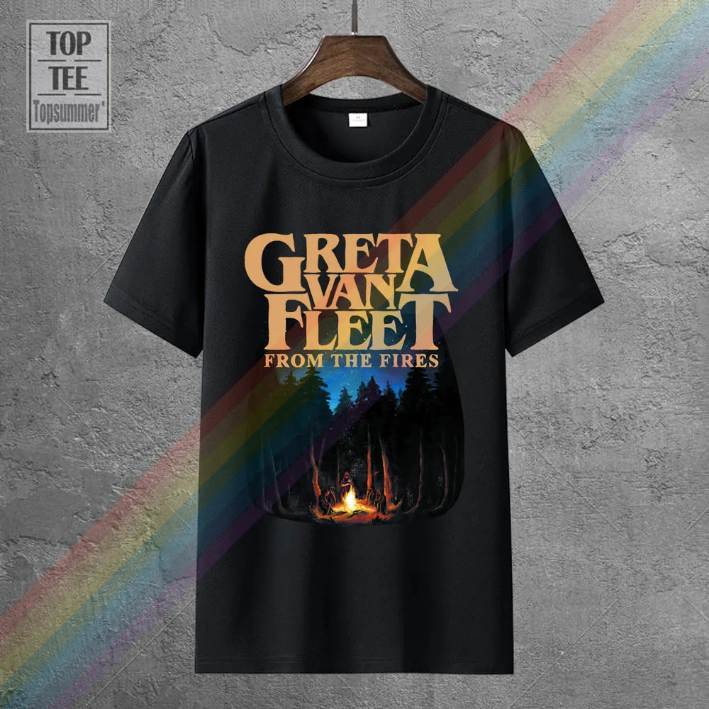 

Мужская футболка с плакатом Greta Van Fleet из «пожарной коллекции»