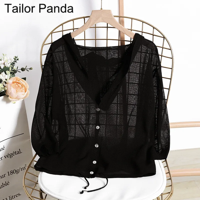 Кардиган женский Тонкий льняной на пуговицах однотонный длинный кардиган с