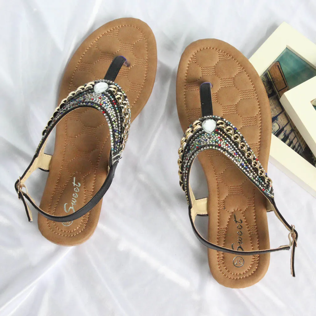 2020 модные сандалии на плоской подошве для женщин летние женские туфли-лодочки с