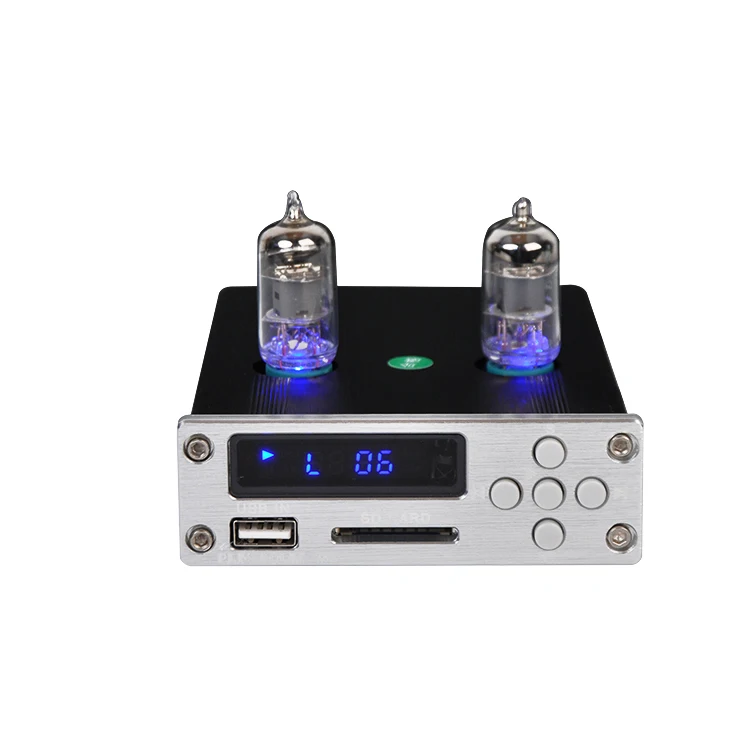 M55 MP3 музыкальный плеер без потерь использует классический 6J1 электронный ламповый предусилитель монтажная плата Поддержка USB SD воспроизведение музыки для усилителя