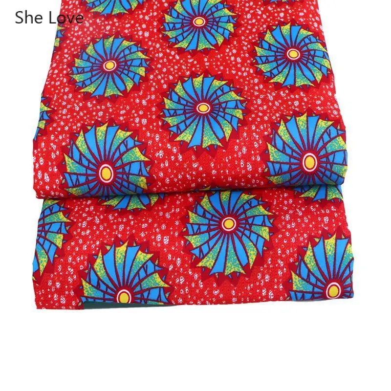 Ткань из полиэстера с принтом в виде ветряной мельницы Анкары африканские ткани