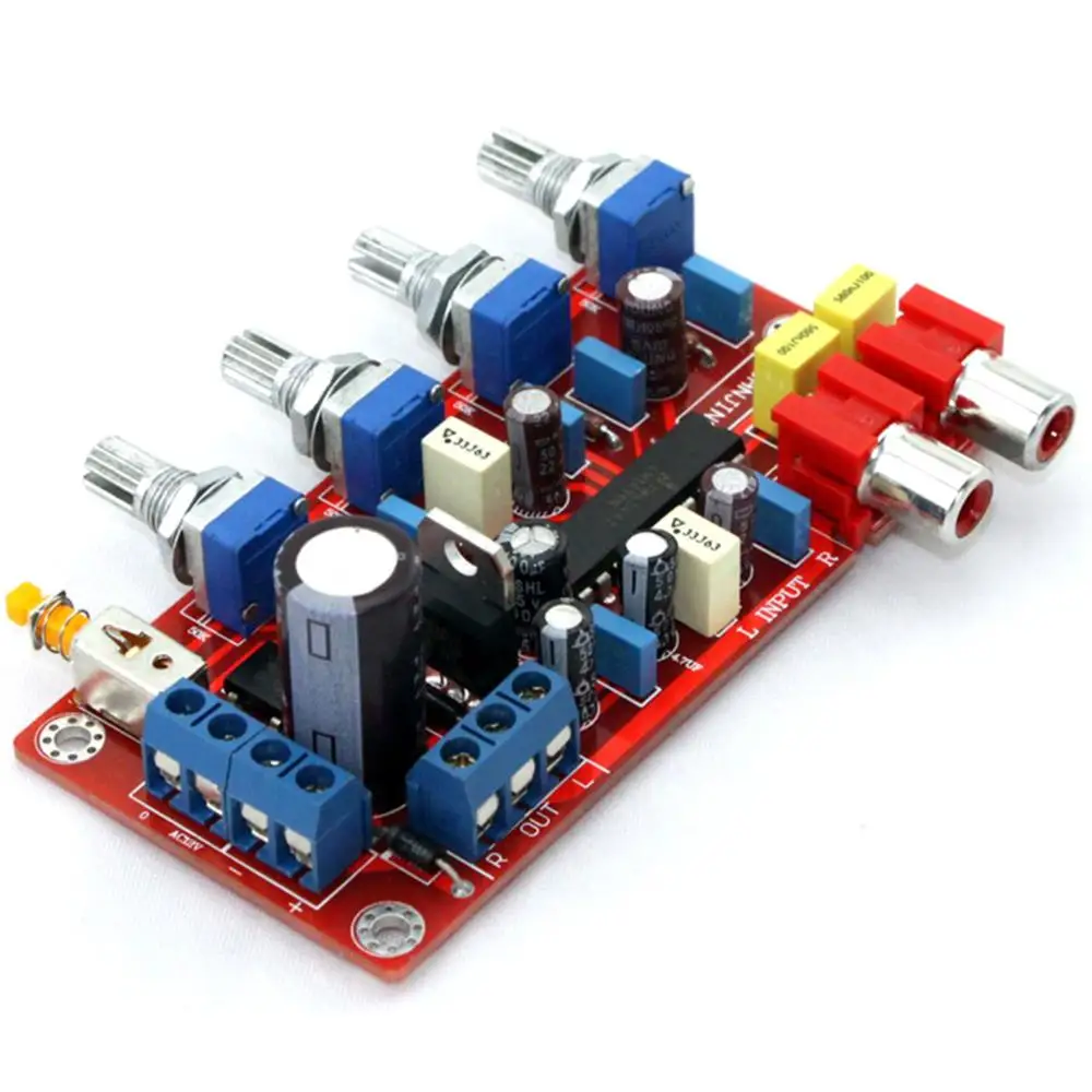LM1036 1000 мкФ/25V AC12 или AC15V DC15V предступенчатая тональная плата YJ0027 | Электроника