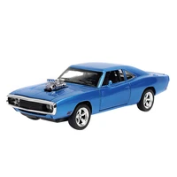 132 model car boy sound light toy car gift collection with acousto optic return force dodge challenger