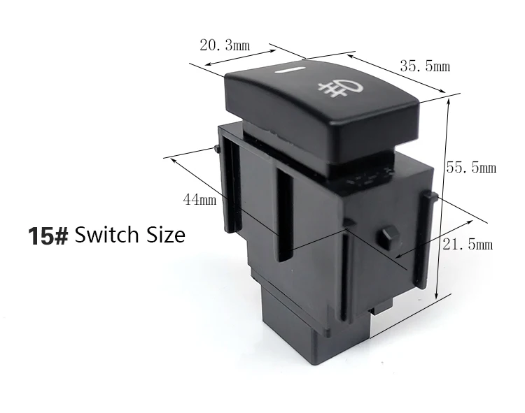 1 шт. Автомобильный Противотуманные фары переключатель с кабелем 5 Pin Кнопка ВКЛ