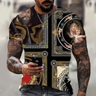 Мужская футболка 2021 года, 3D футболка в классическом стиле с принтом, европейские размеры