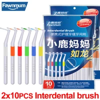 fawnmum20 pcsset interdental brush orthodontics toothpicks braces teeth cleaning tools dental floss oral hygiene care