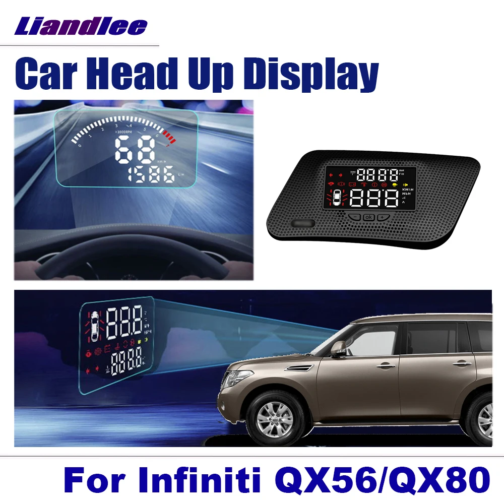 

Auto Head Up Display HUD For Infiniti QX56/QX80 2010-2020 2021 Car Electronic Accessories Windshield Projector Alarm System