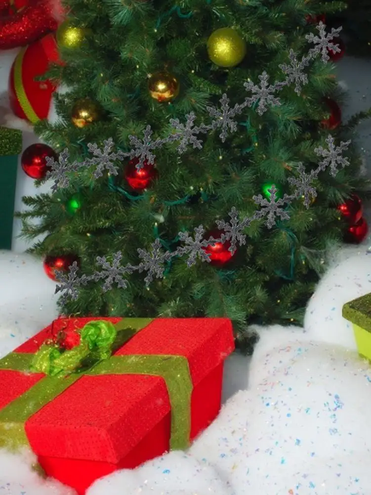 5 м Рождественская Снежинка лента в форме листьев Нетканая ткань украшение