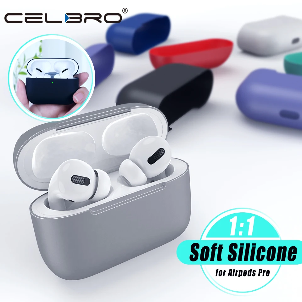 Силиконовый чехол Защитный для Apple Airpods pro TWS Bluetooth наушники Мягкий силиконовый
