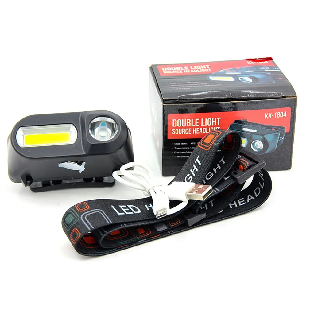 Cob Outdoor Emergency Flashlight 18650 Battery Multi-function Lighting Night Travel Lights Convenient Emergency Lights