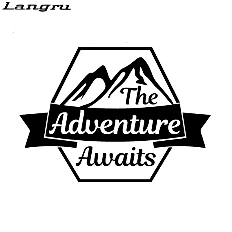 Langru HThe приключения ожидает автомобиль автофургон Campervan мотоцикл наклейка