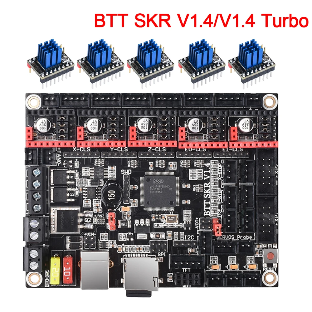 BIGTREETECH SKR V1.4 плата управления BTT Turbo 32Bit WIFI TMC2209 3D принтер запчасти V1.3 TMC2208 для Ender 3 MKS