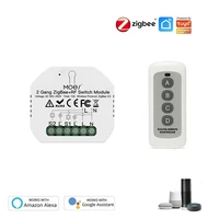 mini tuya zigbee wireless smart diy switch 10a supports 2 way control smart home automation module works with alexa google home