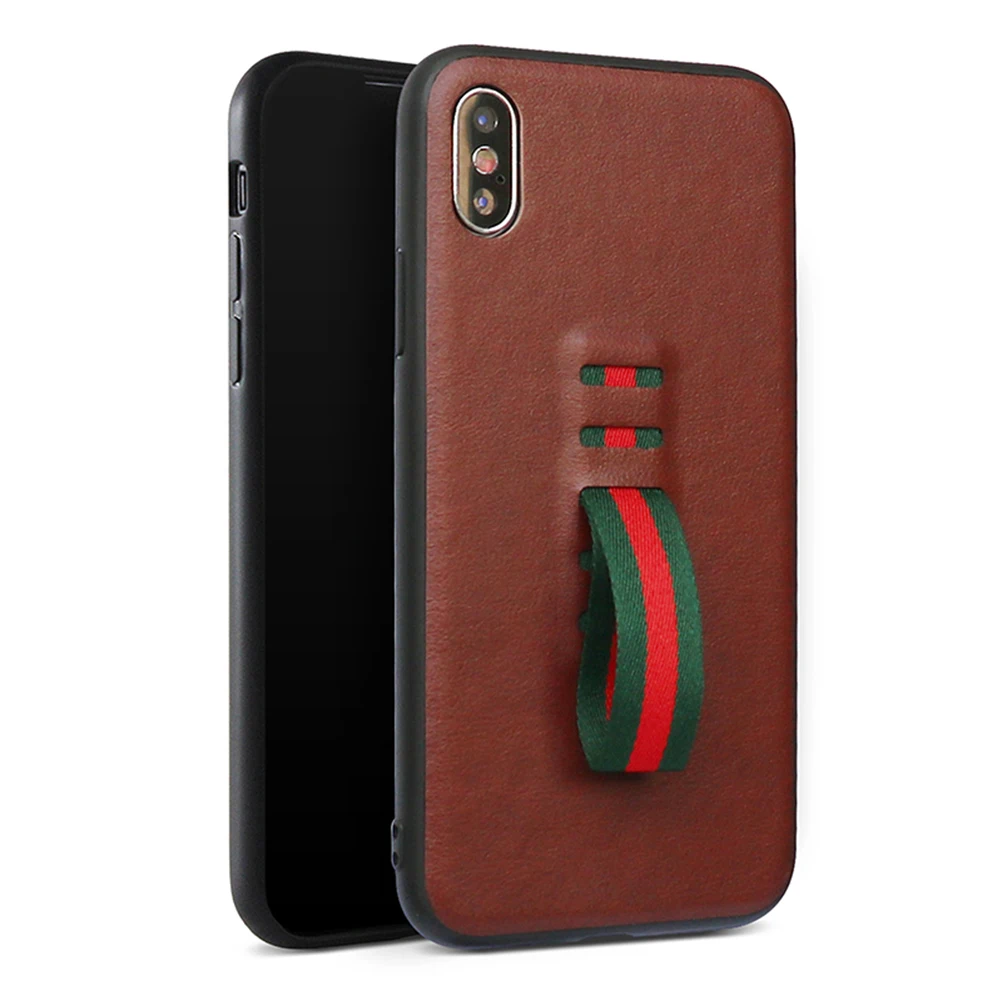 Защитный чехол из ПУ кожи для IPHONE деловая мягкая кольцевая лента специальный