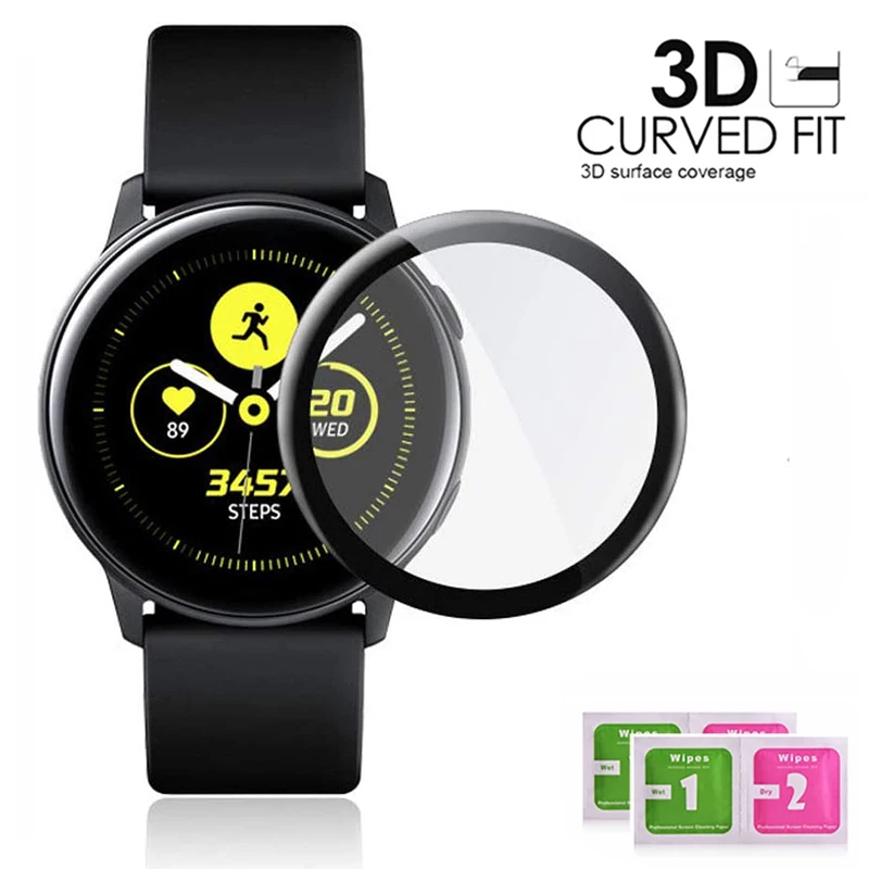 

1/2/3PCS Screen Protector Film for Samsung Galaxy Watch Active 2 44mm 40mm Protective Tempered Glass Ultra-thin Full Film Cover