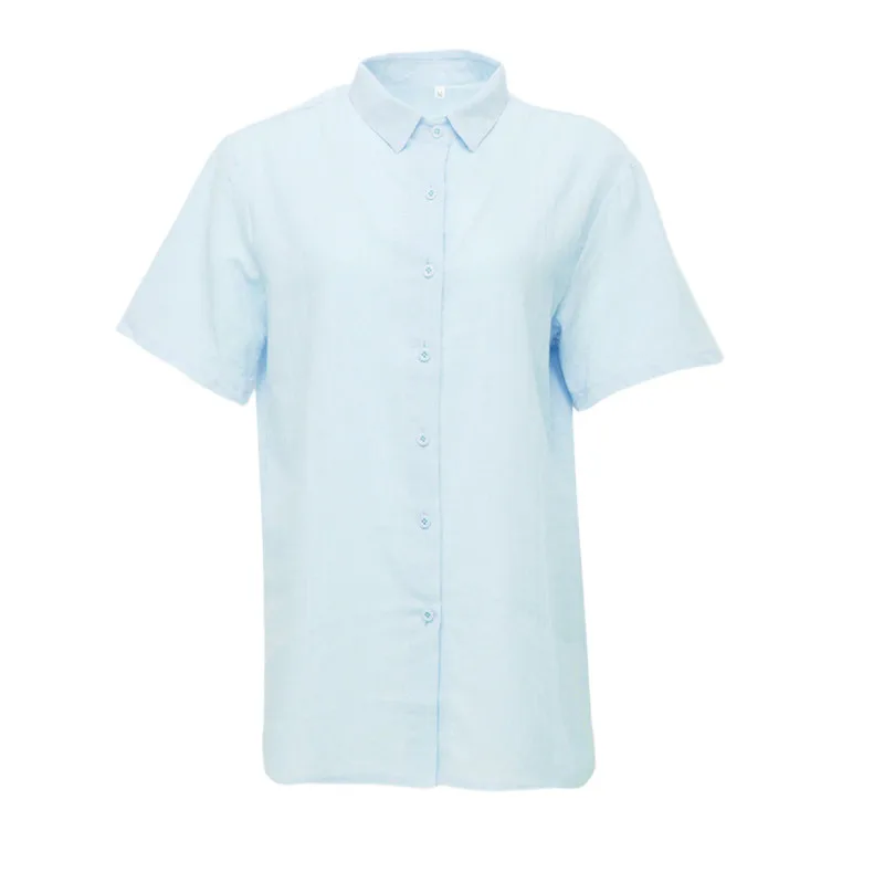 

2020 High Quality Simple Solid Color men's Shirt Stand Collar Shirt Summer Short Sleeve Casual men's Shirt