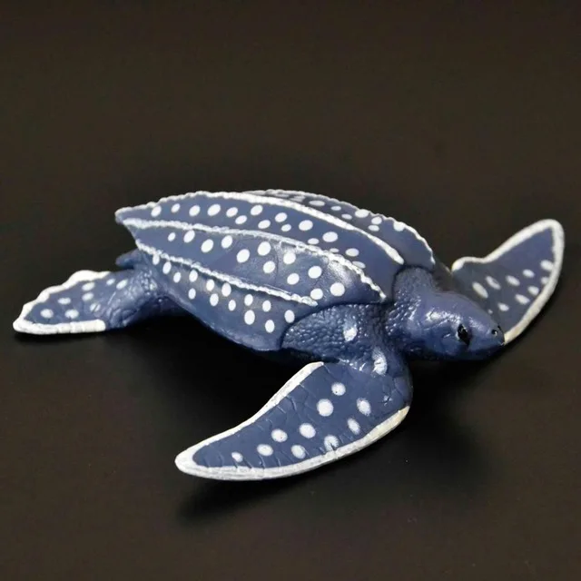 Оригинальные наборы животных океанов sealife, синий кит, Акула, челюсти, тигр, Кит-убийца, leatback, Детская обучающая игрушка, детский подарок - Цвет: leatherback