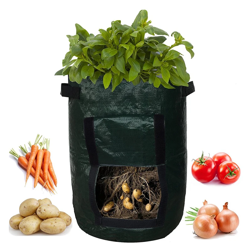 

Potato Cultivation Planting Woven Fabric Bags Garden Pots Planters Vegetable Planting Bags Grow Bag Farm Home Garden Tool