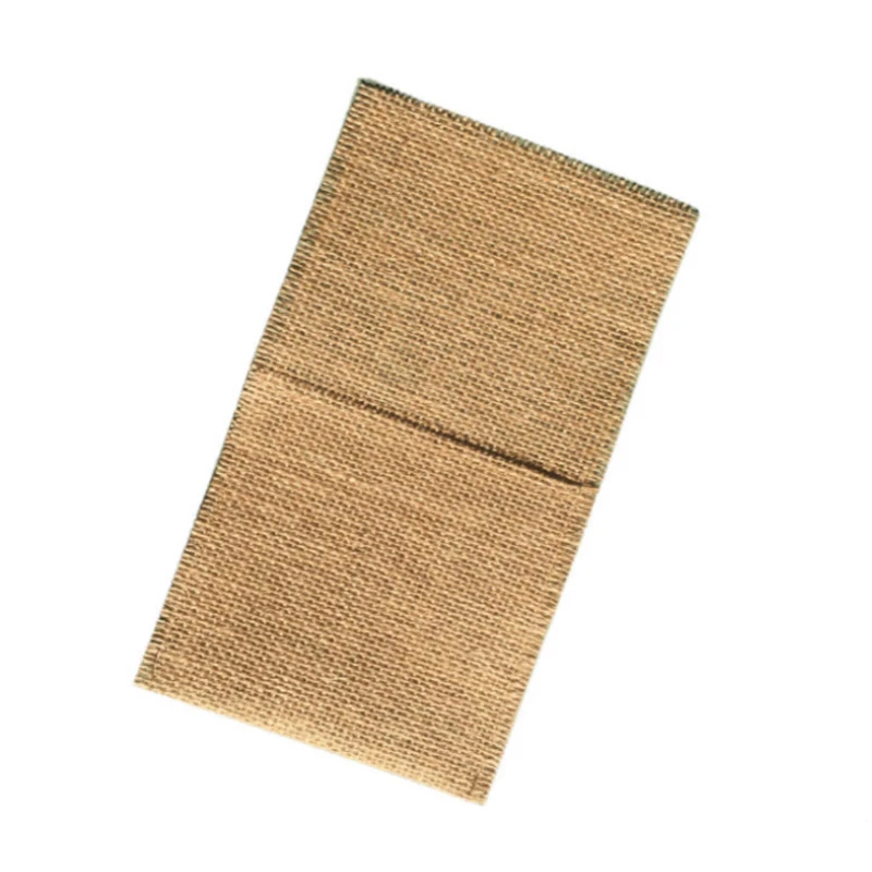 100 шт./лот столовые приборы из мешковины в рустикальном стиле Карманный Свадебный