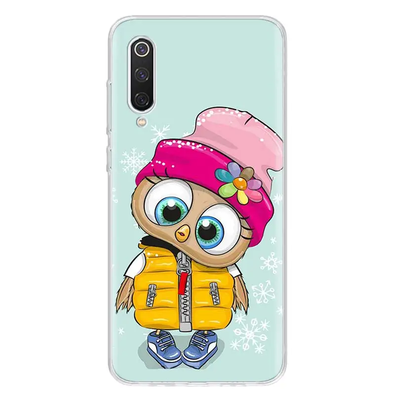 Cute Owl Hearts Lover Christmas Phone Case For Xiaomi Redmi 10 10A 10C 10X 9 Prime 9A 9C 9T 8 8A 7 7A 6 Pro S2 6A K40 K30 K20 Co
