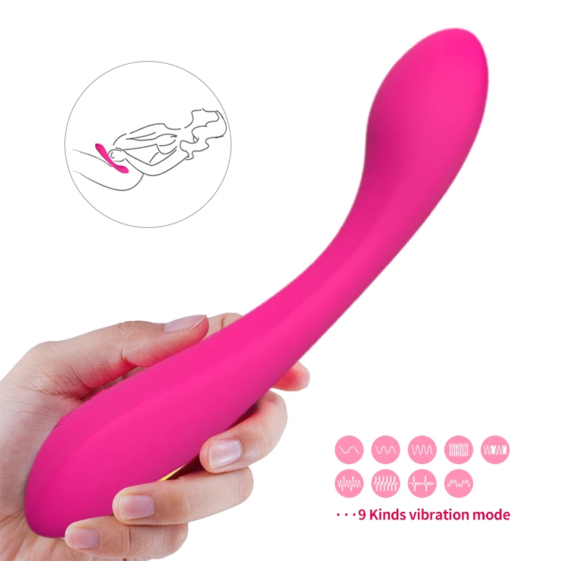 Новый Вибратор G Spot Rabbit с 9 режимами массажа полностью силиконовый usb зарядкой