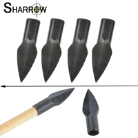 6pcs high quality archery arrowhead arrow points tips id 8mm diameter 14mm recurve compound bow and crossbow hunting accessories