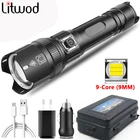 Мощная светодиодная вссветильник шка XHP100, водонепроницаемый фсветильник с USB-зарядкой, суперъяркий, подходит для путешествий, охоты