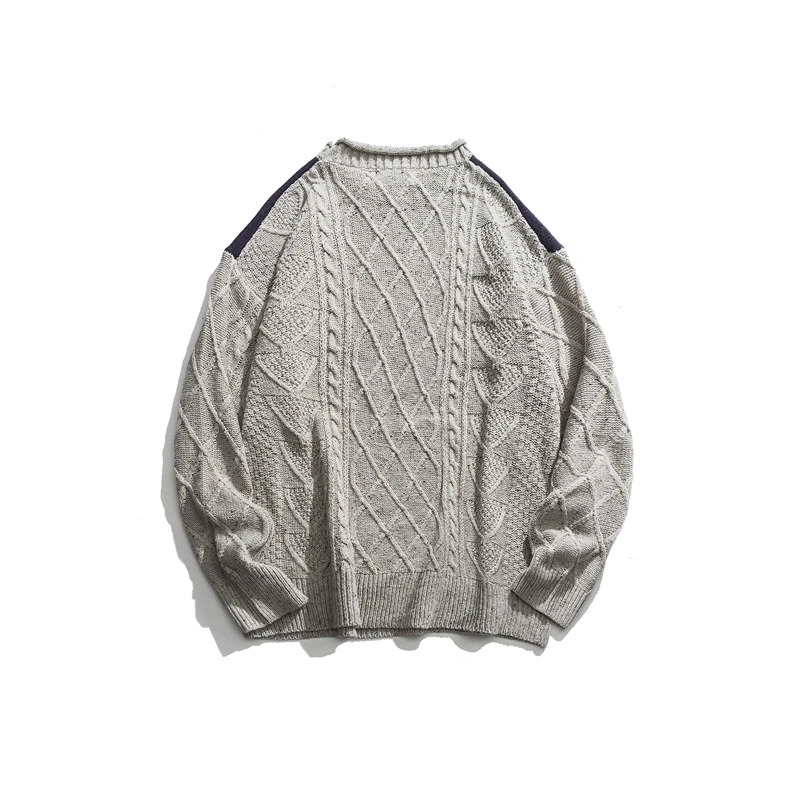 Японский Харадзюку кабель вязать слон Графический свитер для мужчин и женщин