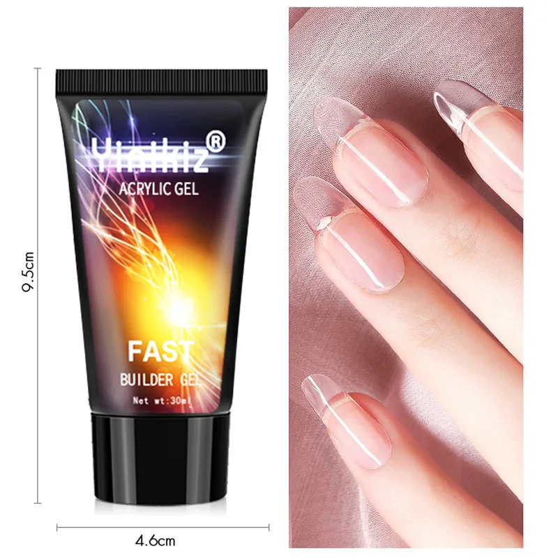 Yinikiz New Poly Extension Nail Gel Finger UV Hard 30g Quick Building Varnish High Quality Acrylic | Красота и здоровье