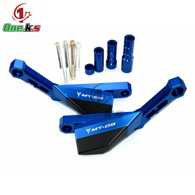 CNC Aluminum Motorcycle Engine Sliders Guard Crash Pad Cover Falling Protector For YAMAHA FZ09 MT09 2015 2016 2017 2018 2019 20 |