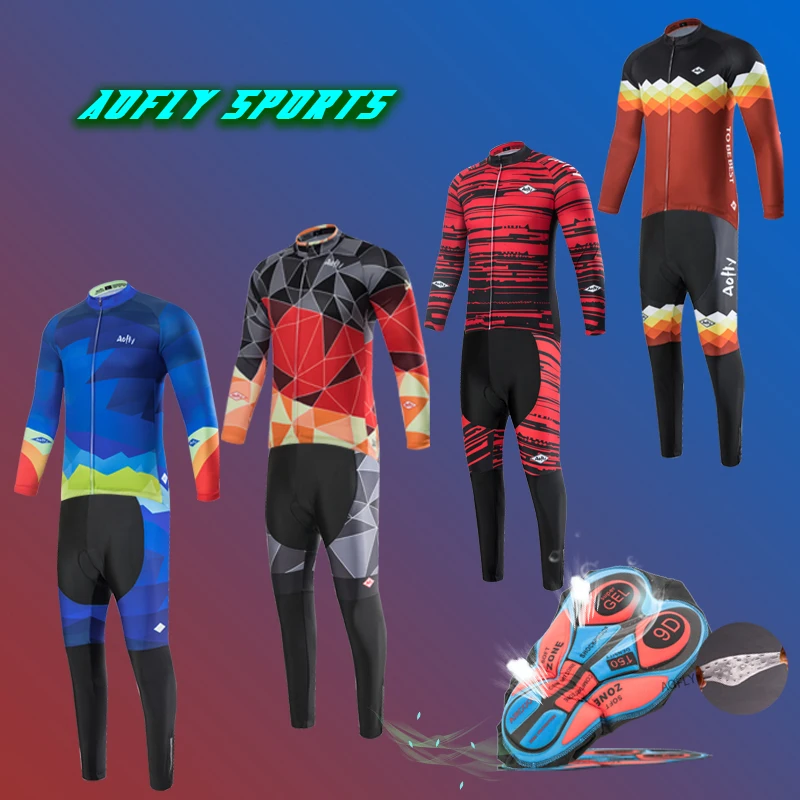 

Осень-зима 2021 Высококачественная Мужская одежда для велоспорта с длинным рукавом костюм для горного велосипеда тонкая куртка нагрудник од...