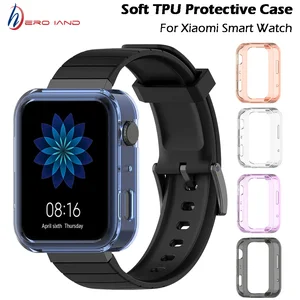Мягкий защитный силиконовый чехол из ТПУ с полным покрытием для умных часов Xiaomi, аксессуары для умных часов, чехол из ТПУ для часов Xiami mi