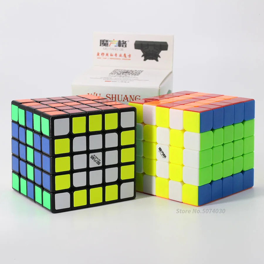 Qiyi Mofangge Wushuang 5x5x5 Speed Magic Cube Puzzle 5x5 кубов соревнований игрушки WCA Championsh Square Black Strickerless
