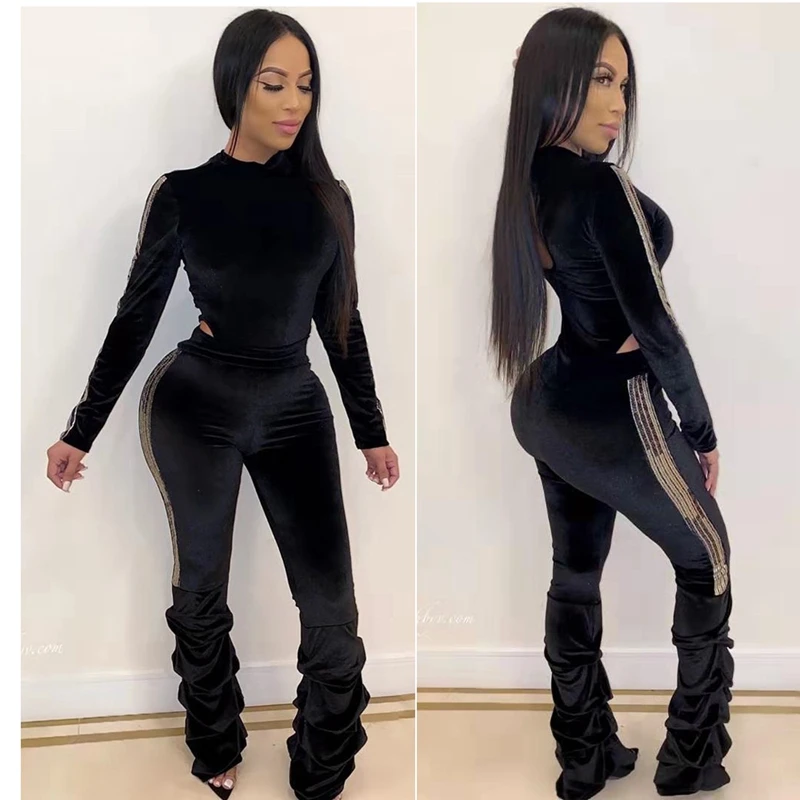 Сексуальные комплекты из 2 предметов Женская праздничная одежда лоскутный Топ с