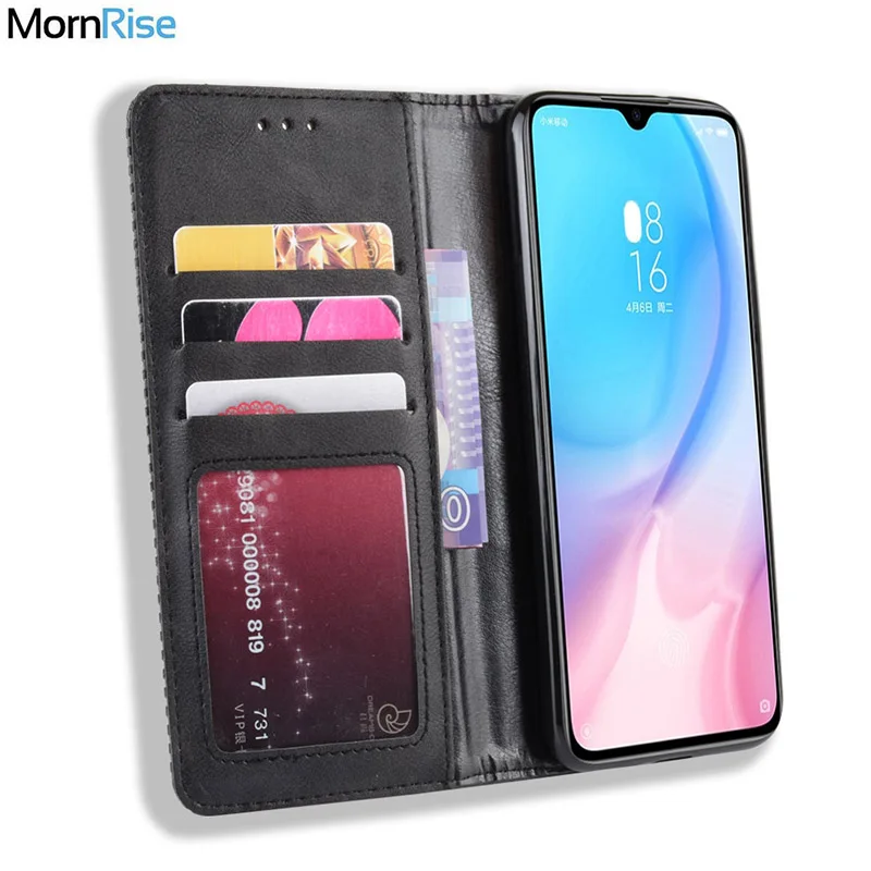 Роскошный тонкий кожаный флип-чехол с магнитной застежкой в стиле ретро для Xiaomi MI