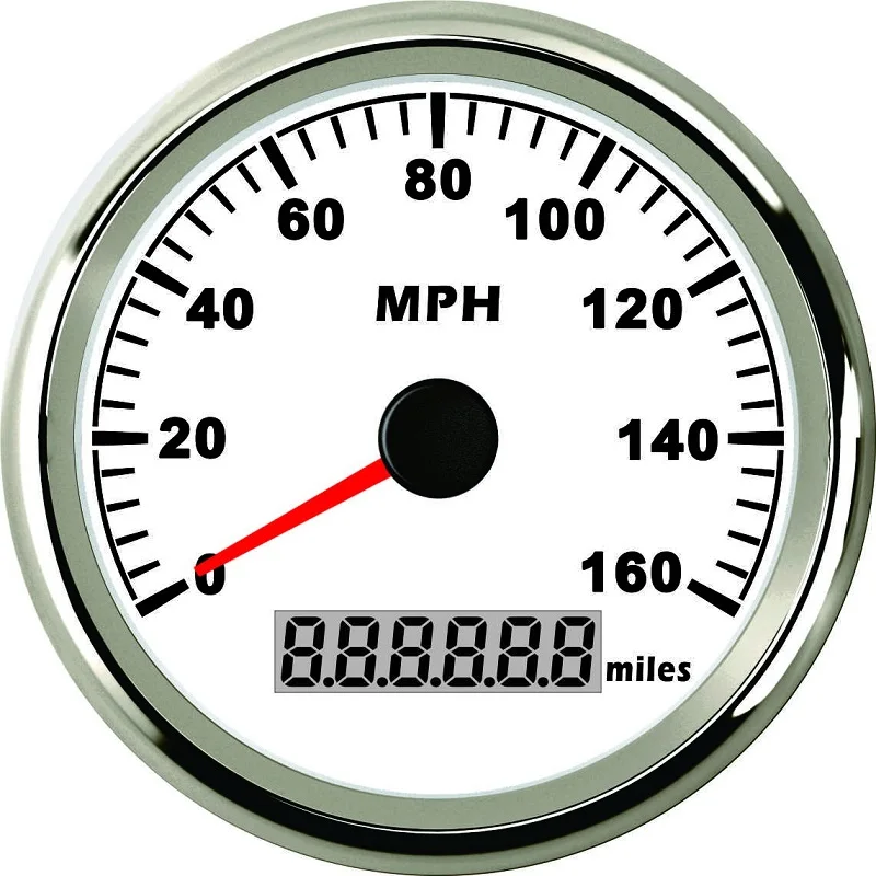 

New 3-3/8" Waterproof GPS Speedometer Odometer 160MPH for Car Motorbike Buggy with Red Backlight 85mm 12V/24V